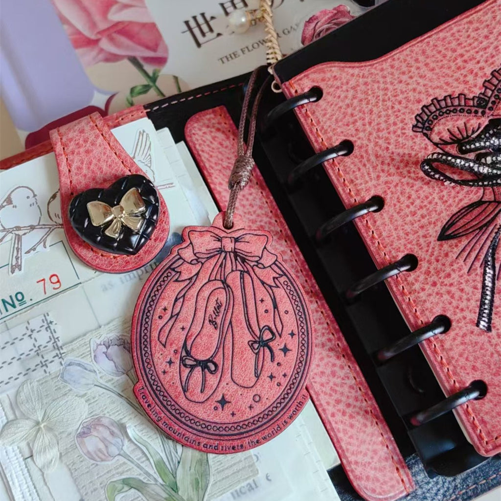 Ballet Shoes Real Leather Charm