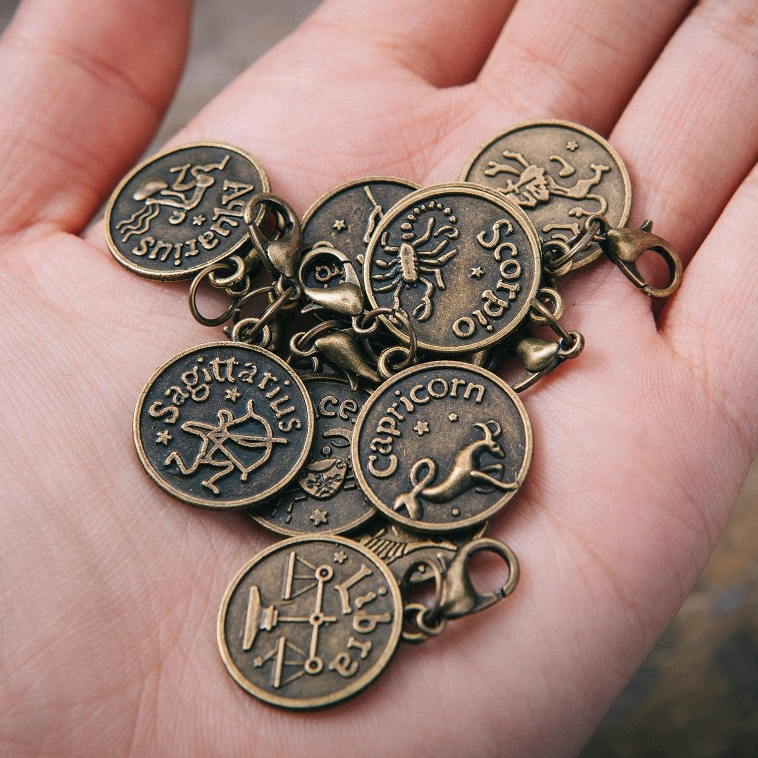 Zodiac Coin Charm