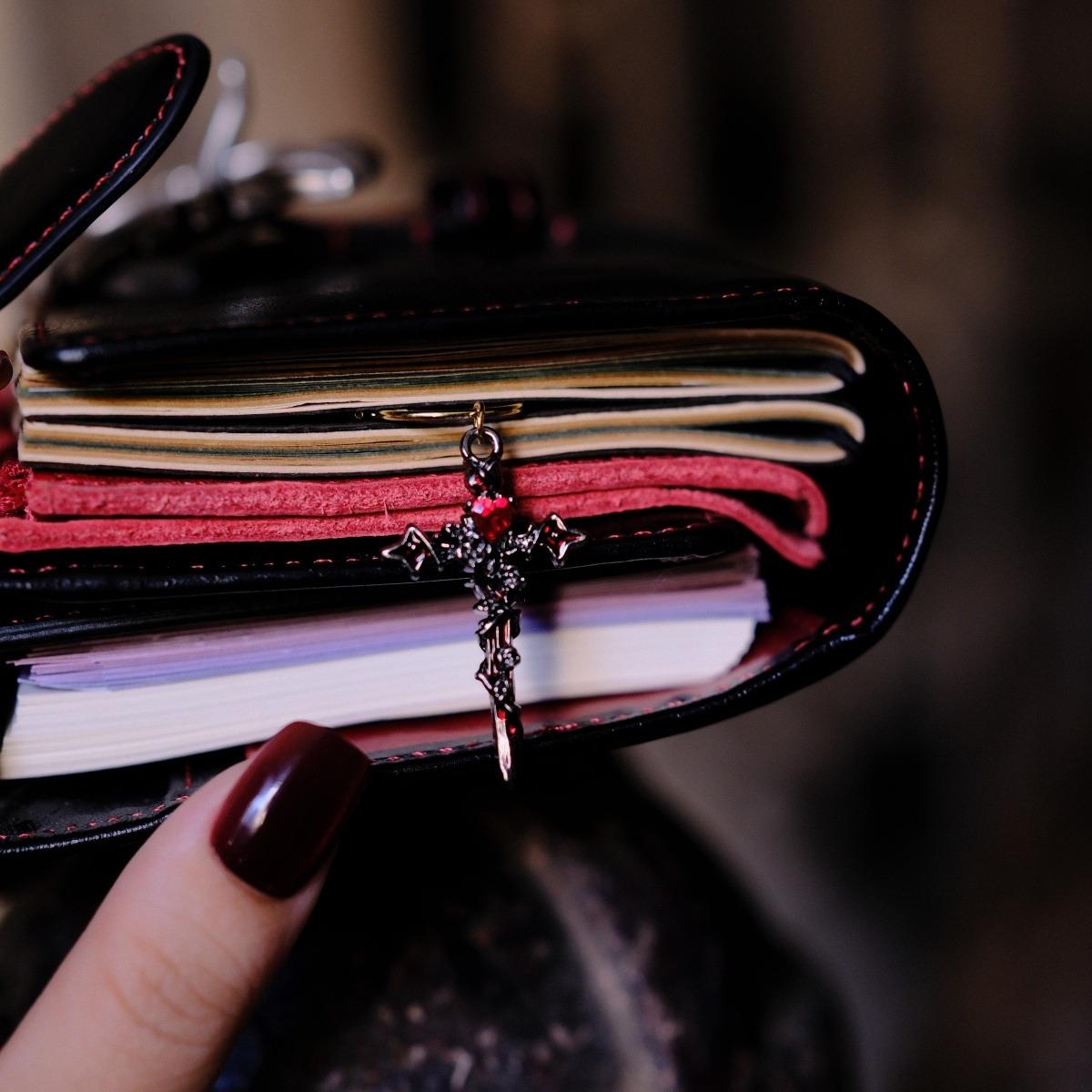 Midnight Cross Charm