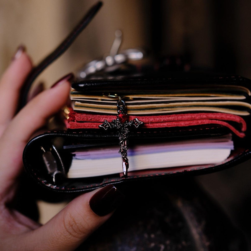 Midnight Cross Charm