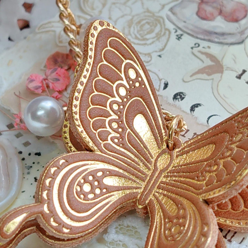 Chestnut Flight Real Leather Charm