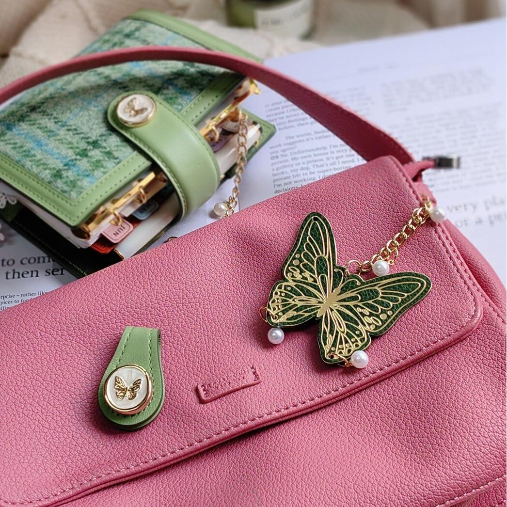 Emerald Flight Real Leather Charm